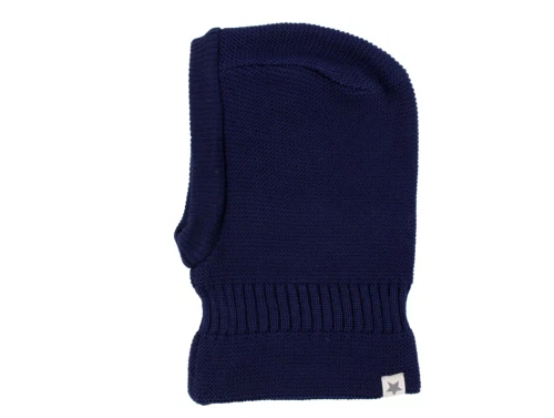 Huttelihut navy balaclava uld
